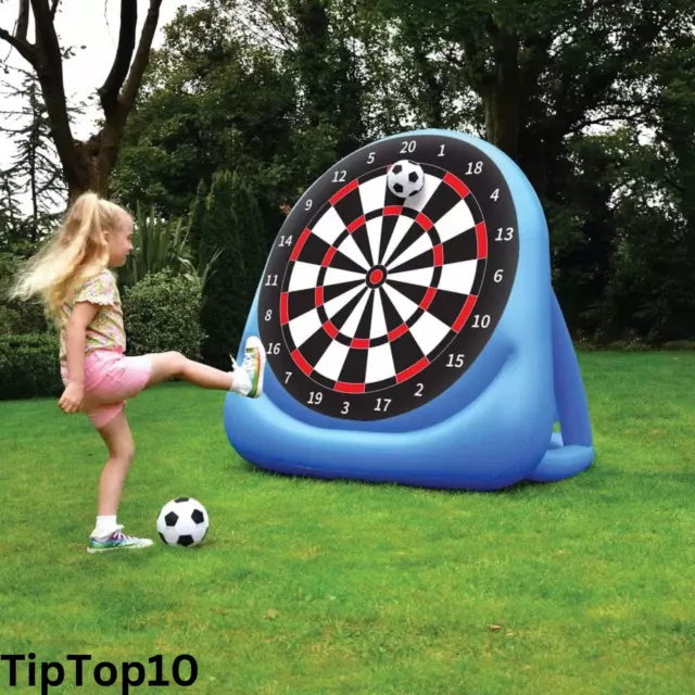 New 5ft Kids Giant Inflatable Target Inflatable Football Kicking Dart Board Game