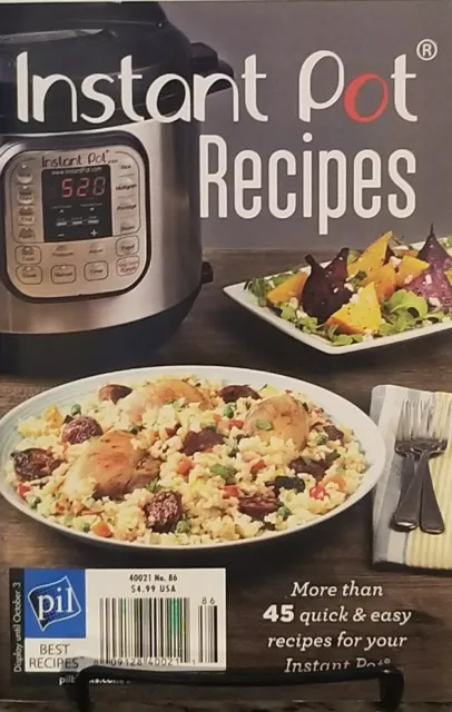 Instant Pot Recipes #86 45 Quick Easy Recipes (Digest/small size) FREE SHIPPING