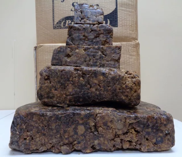 Raw African BLACK SOAP Organic Unrefined From GHANA Premium Quality Choose Size 2