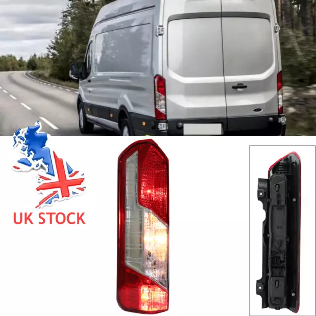 LH Left Rear Tail Light Brake Lamp W/ Bulb+Holder For Ford Transit MK8 2014-2019