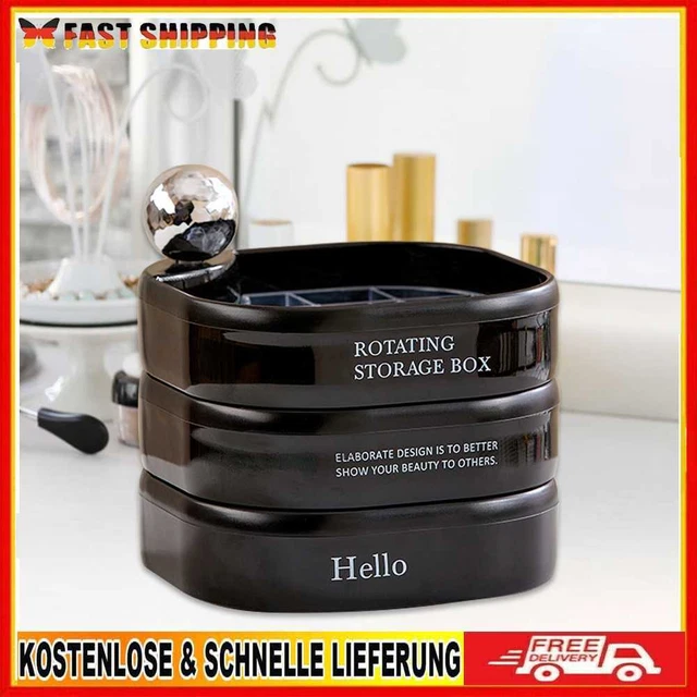 Schmuck-Ohrring-Display-Rack, drehbare Schmuck-Aufbewahrungsbox für Schlafzimmer