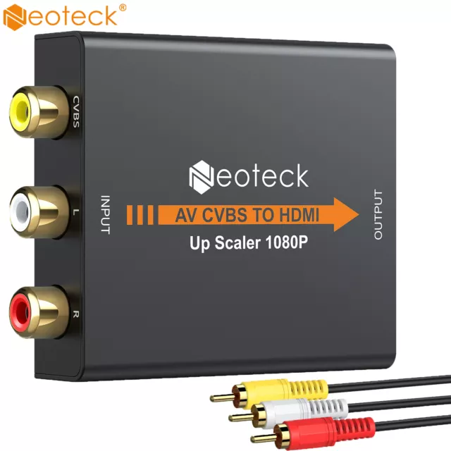 Neoteck Mini Composite CVBS 3RCA HDMI to AV Video Converter Adapter 1080P 720P