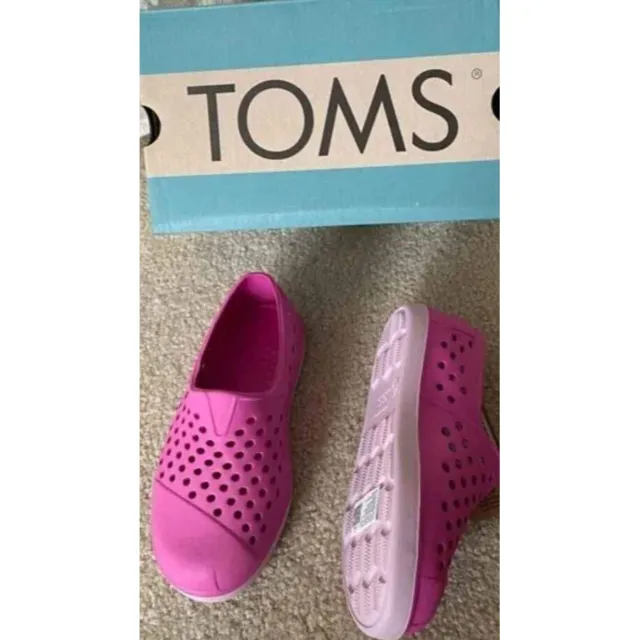 TOMS Tiny Little Kids Toddler Romper Eva Slip On Water Friendly 10c Violet Pink 2
