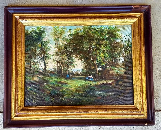 TABLEAU ANCIEN HUILE encadré, signé J.Sturm EUR 96,00 - PicClick FR