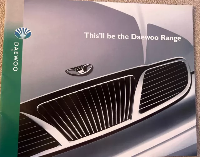 Daewoo Car Range 1999 Original Car Sales Brochure Collectable