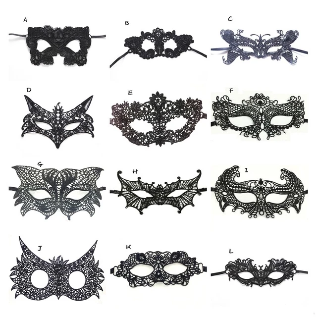 1pc Black Lace Mask Sexy Masquerade Eye Face Eyemask Women Party Halloween