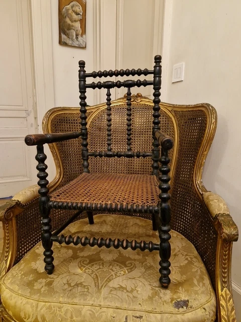 Vvikizy Table ronde de maison de poupée 1:12 avec 4 chaises 12 x 7 x 5