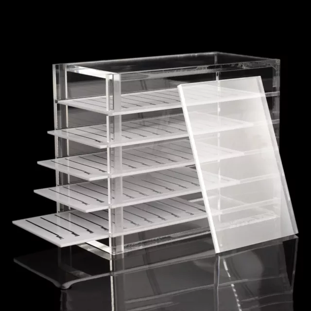 Eyelash Display Board Storage Box Transparent Multi Layers Stand for Display
