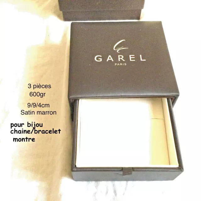 Lot 3 Ecrins/boites/coffret Garel Vintage  rangement,petit objet,Bijou(9X9Xh4cm)