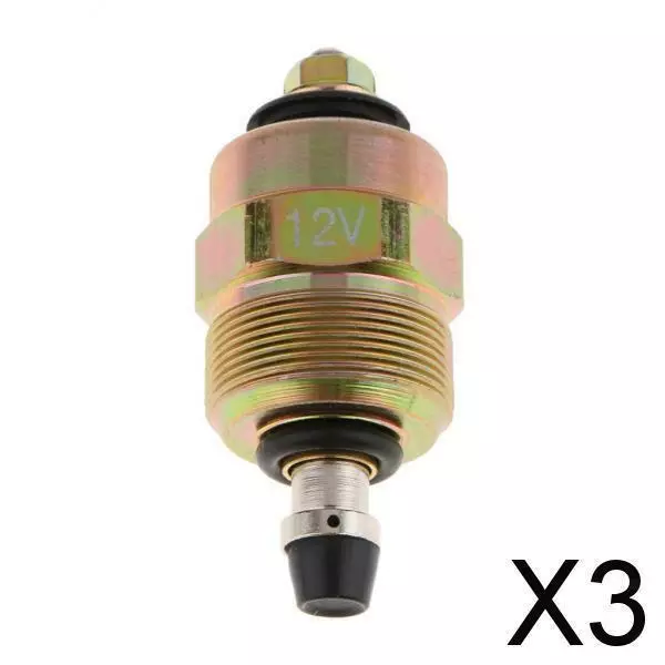 3X Elettrovalvola Interruttore di Spegnimento Carburante 12v per Automobile