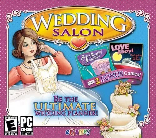 Mariage Salon PC Cd-rom Logiciel - Play Avec 2 Bonus Jeux Neuf
