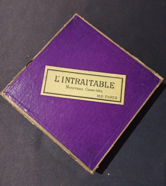 ancien jeu de patience adresse casse tête / l'embarras du terrassier