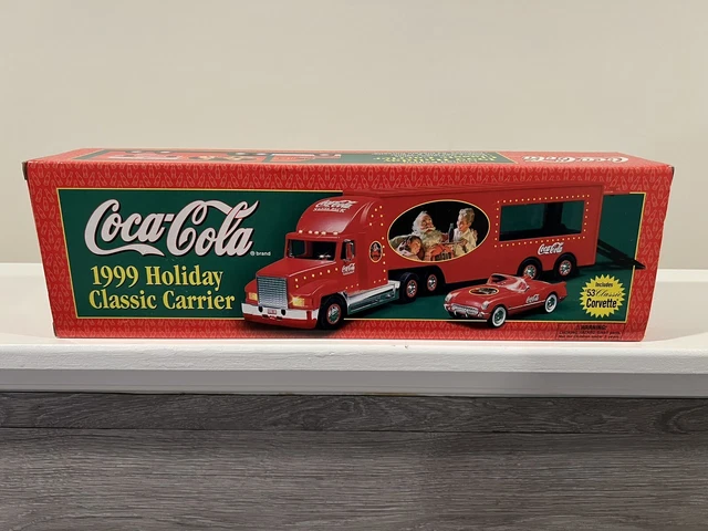 1999 Coca-Cola Holiday Classic Carrier Truck W/1953 Corvette Limited Edition!!!!