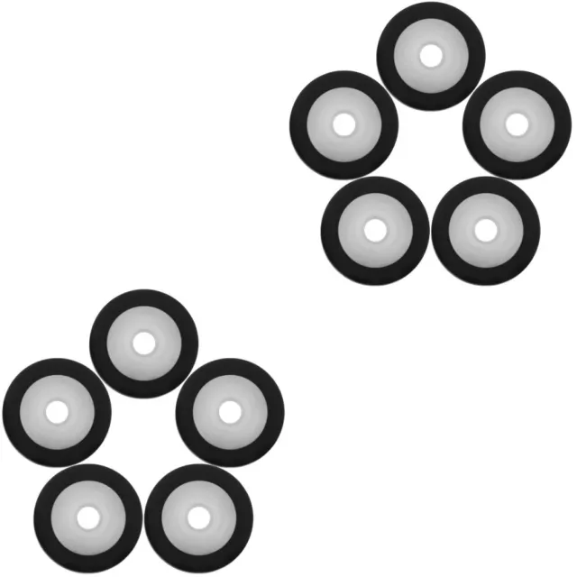 10 piezas de rodillo pellizcado de polea guía de audio para rueda de rodamiento de plástico