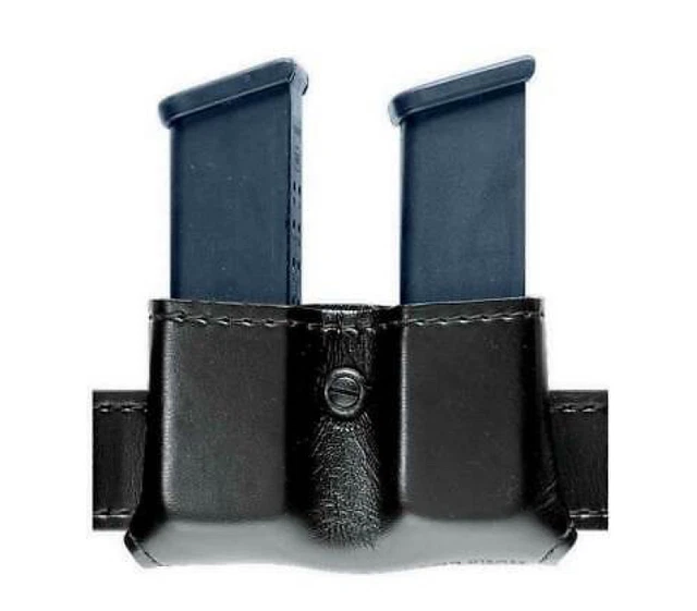 SAFARILAND OPEN TOP Double Magazine Pouch Glock 17 19 22 23 Plain Black