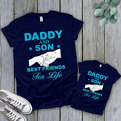 Papà e figlio FRIENDS FOR LIFE corrispondenti T-shirt Padri Giorno Regalo Regalo di Famiglia