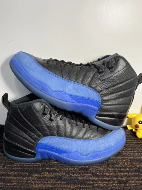 Jordan 12 Game Royal Size 9.5 Pre-Owned Blue Black Bred Space Jam