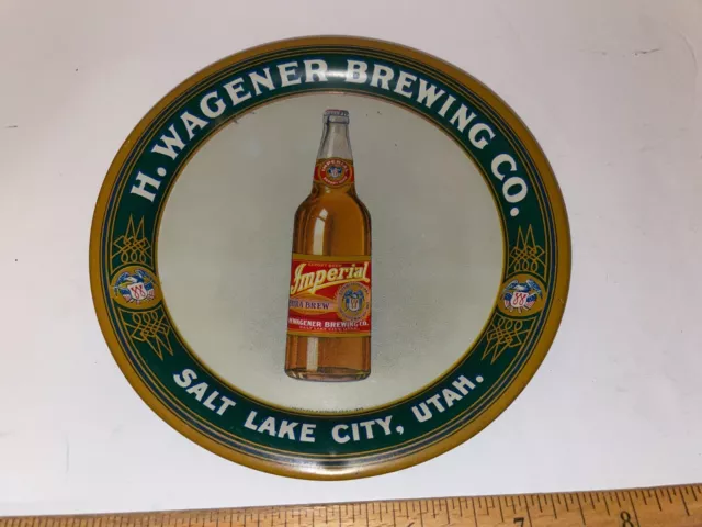 Rare- H Wagener Brewing Salt Lake City Pre Prohibition Tip Tray