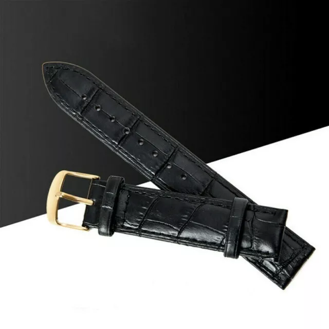 Donna Unisex PU pelle Morbida Orologio Cinturino con Metallo Fibbia 8mm-20mm New