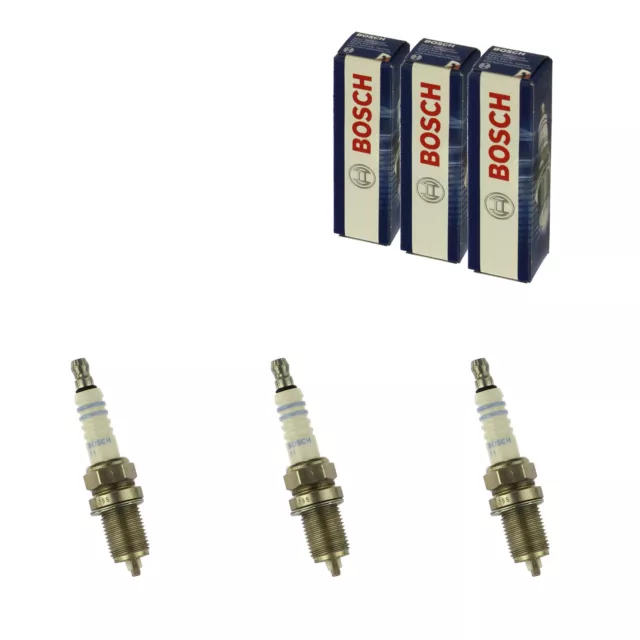 3x BOSCH Zündkerze Zuendkerze Iridium Set / 0 242 236 571 / 3-Zylinder