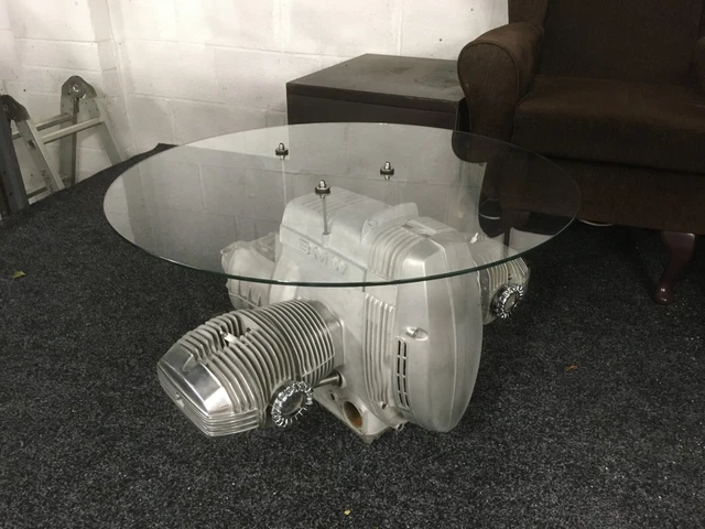 BMW R50 R60 R75 R80 R90 R100 boxer engine glass coffee table £500.00 ...
