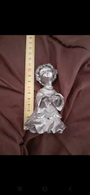 Statua  angelo argento angel statue statuina 10cm