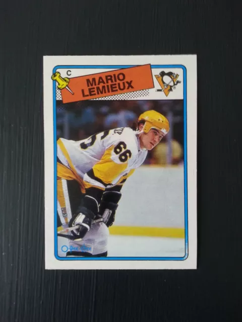 Mario Lemieux 1988-89 OPC O-Pee-Chee Hockey #1 Pittsburgh Penguins