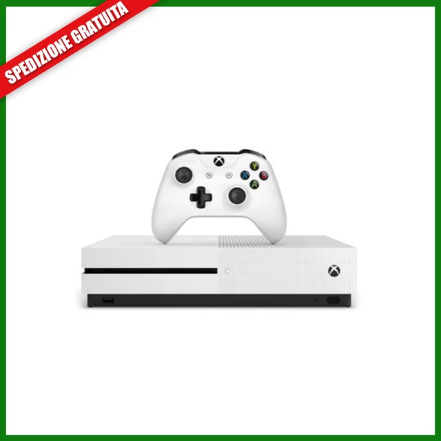 Xbox One S Console Microsoft Memoria 500GB 1TB Bianca Ottimo Stato Controller ✅