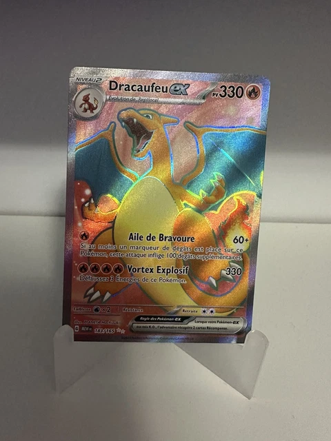 Dracaufeu Ex 183/165 Ultra Rare (UR) - Écarlate Et Violet 3.5-151 - Carte Pokémon Prégradée Mint Par CollectAura