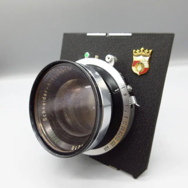 [Excellent] Schneider Kreuznach Symmar 210mm 1:5.6 370mm 1:12 Copal No 1 Shutter