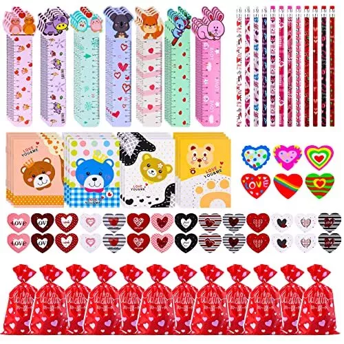 30 Valentines Day Stationery Kids Gift Set, 180pcs Valentines Day Stationery ...