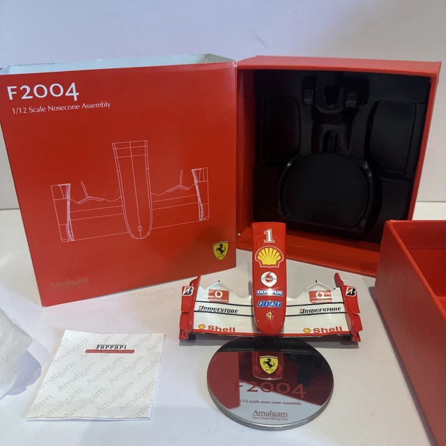 Amalgam　Ferrari 2004　Nosecone Assembly Musetto F1 Nosecone Amalgam 1/12 Ferrari F2004 Michael