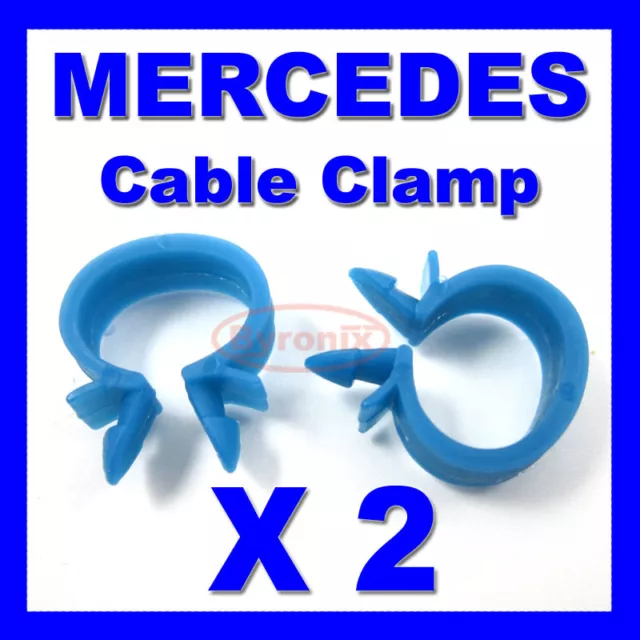 MERCEDES CABLE PIPE CLAMP WIRES WIRING LOOM HARNESS CLIP HOLDER 14mm