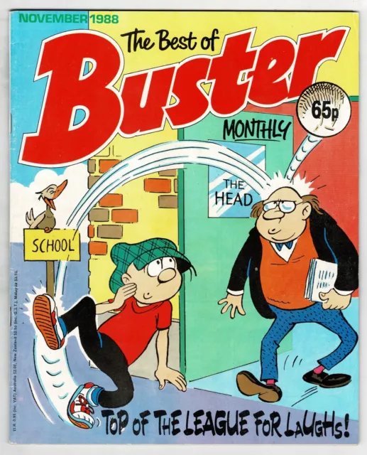 Best of Buster comic November 1988 Ivor Lott Tony Broke Faceache - combined P&P