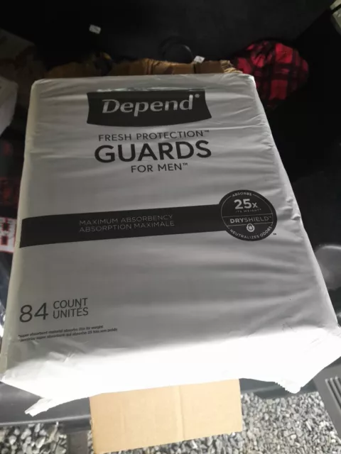 DEPEND INCONTINENCE GUARDS/INCONTINENCE Pads for Men/Bladder control ...