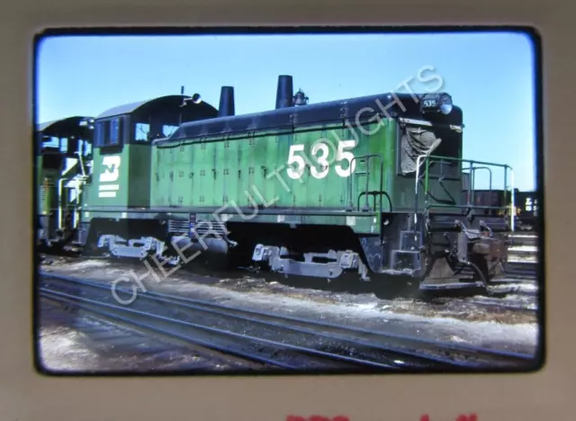 Original  '76 Kodachrome Slide BN Burlington Northern 535 NW2 Cicero, IL   38A39