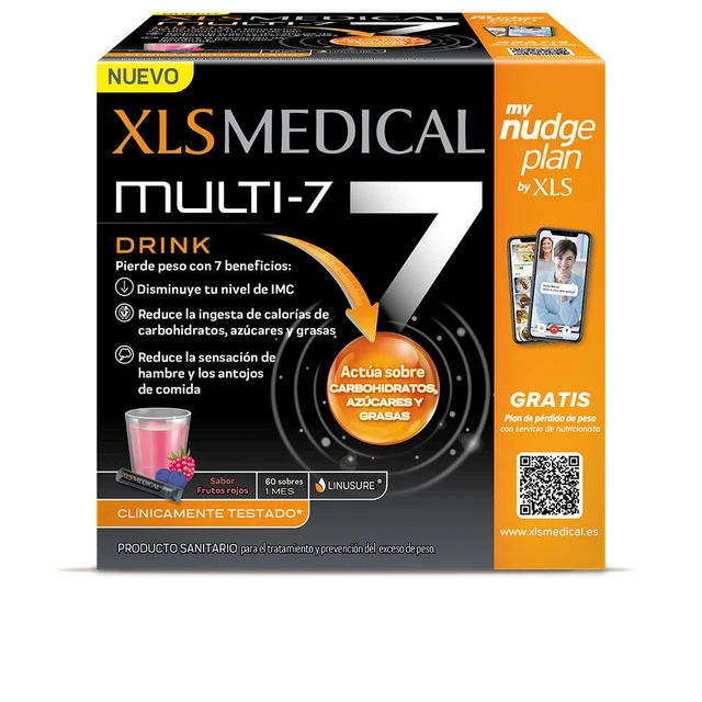 Ernährung Xls Medical unisex XLS MEDICAL MULTI-7 bebida frutos rojos 60 sobres