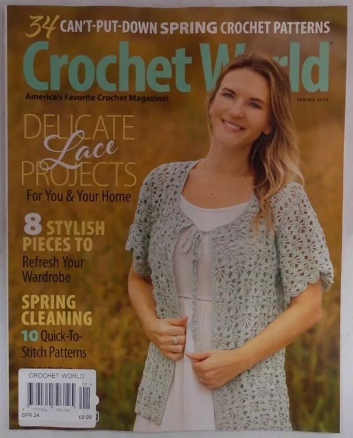 CROCHET WORLD MAGAZINE Spring 2024 Delicate Lace Projects for you and