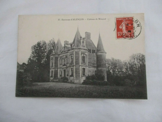 Cpa Orne 61 Surroundings D'alencon Chateau De Improvecé