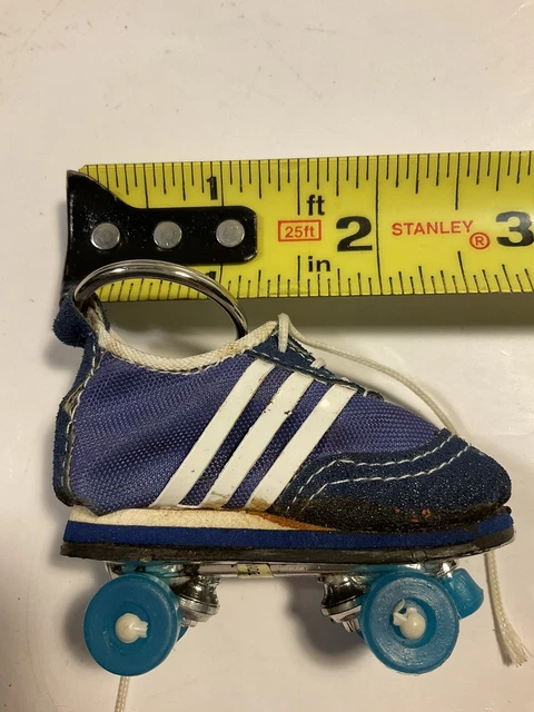 Vintage Adidas KEY CHAIN shoe Keychain Rolller Skate 80s 90s