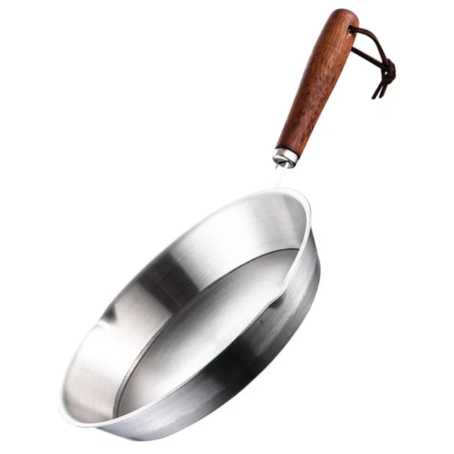 Sartén antiadherente sartén pequeña olla de calefacción aceite multiuso freír huevos acero inoxidable