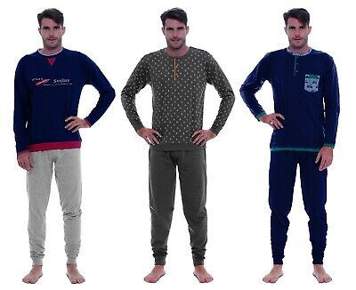401212 HOM Pyjamas Encolure Ronde Homme Coton Manches Longues HOM Art 