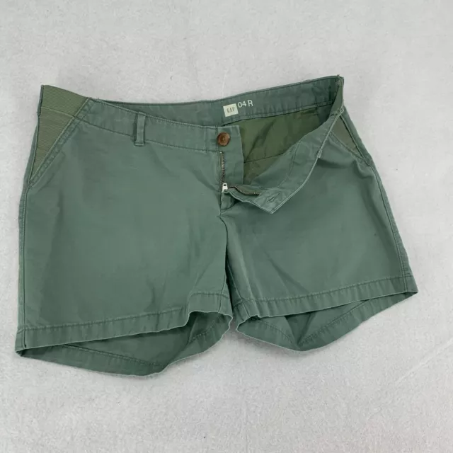 Gap IP Summer Short Maternity Shorts Womens Green Size 04R