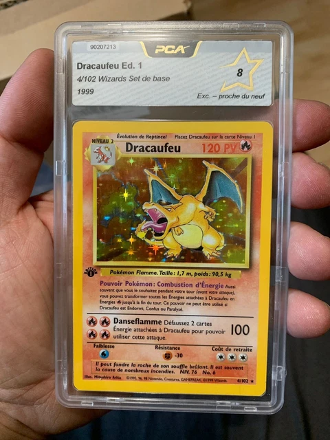 CARTE POKEMON DRACAUFEU 4/102 Holo Set de Base Edition 1 PCA 8 EUR 3. ...
