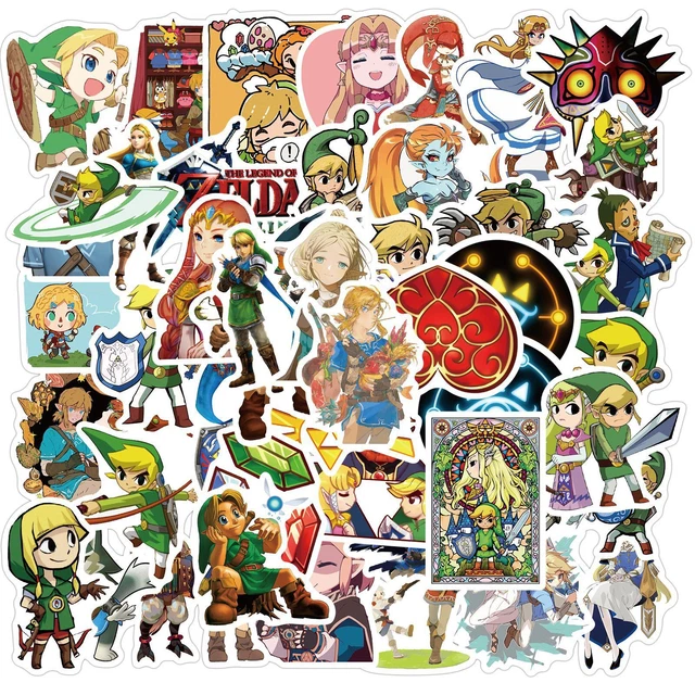 ZELDA LINK WATERPROOF Vinyl Decal Stickers Laptop Bottle Phone Case
