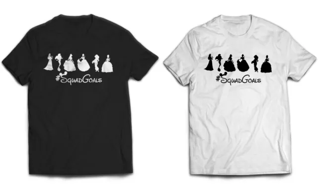 Disney Princess - squad goals inspired tshirts - UK seller - Kids Unisex ladies