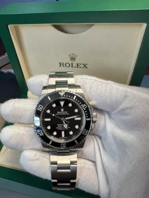 Rolex Submariner 40mm Black Dial Ceramic Bezel Steel Watch 114060 Box Card