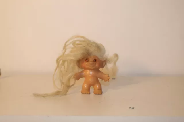 Black troll doll with blonde hair hot sale
