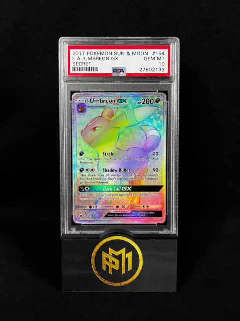 Lunala GX - Hyper Rare - Sun & Moon Base Set - 153/149 - PSA 9