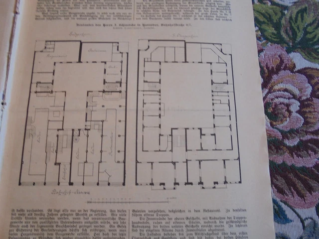 1902 Baugewerkszeitung 1 / Hannover Bahnhofstraße Schloebcke 5